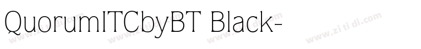 QuorumITCbyBT Black字体转换 QuorumITCbyBT Black字体转换